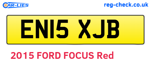 EN15XJB are the vehicle registration plates.