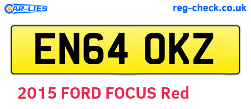 EN64OKZ are the vehicle registration plates.