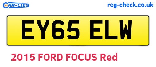 EY65ELW are the vehicle registration plates.