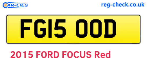 FG15OOD are the vehicle registration plates.