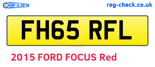 FH65RFL are the vehicle registration plates.