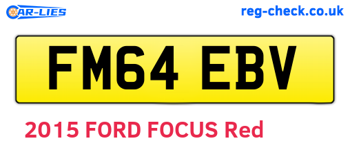 FM64EBV are the vehicle registration plates.