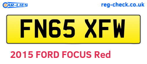 FN65XFW are the vehicle registration plates.