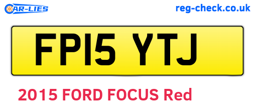 FP15YTJ are the vehicle registration plates.