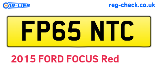 FP65NTC are the vehicle registration plates.