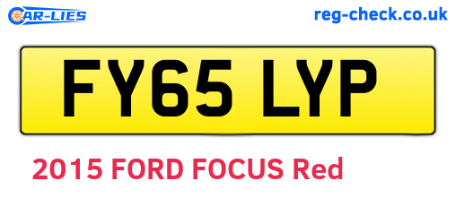FY65LYP are the vehicle registration plates.
