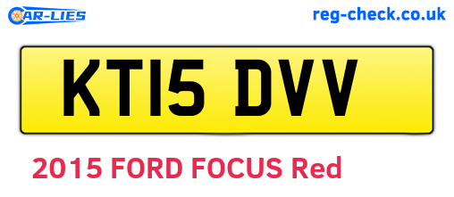 KT15DVV are the vehicle registration plates.