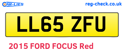 LL65ZFU are the vehicle registration plates.