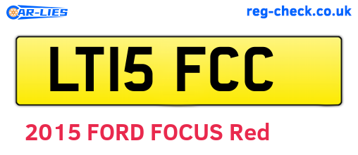 LT15FCC are the vehicle registration plates.