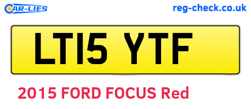 LT15YTF are the vehicle registration plates.