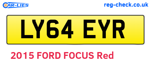 LY64EYR are the vehicle registration plates.