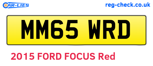 MM65WRD are the vehicle registration plates.