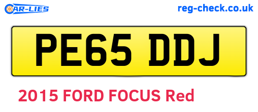 PE65DDJ are the vehicle registration plates.