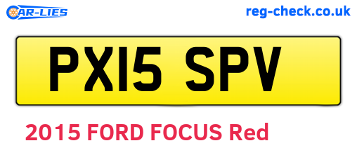 PX15SPV are the vehicle registration plates.