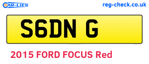 S6DNG are the vehicle registration plates.
