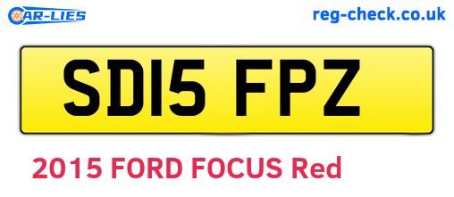 SD15FPZ are the vehicle registration plates.