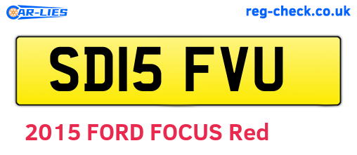 SD15FVU are the vehicle registration plates.