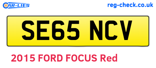 SE65NCV are the vehicle registration plates.