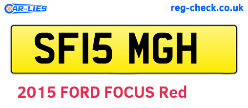 SF15MGH are the vehicle registration plates.