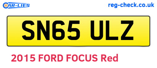 SN65ULZ are the vehicle registration plates.