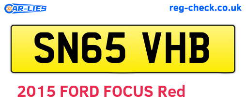 SN65VHB are the vehicle registration plates.