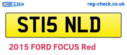 ST15NLD are the vehicle registration plates.