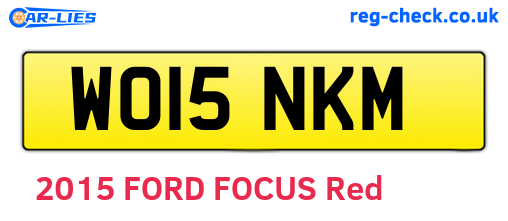 WO15NKM are the vehicle registration plates.