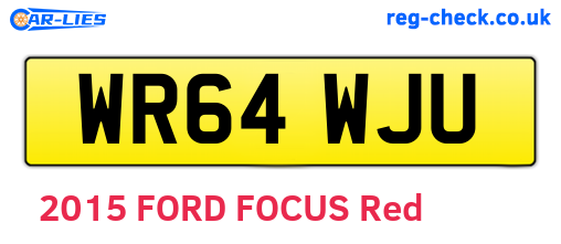 WR64WJU are the vehicle registration plates.