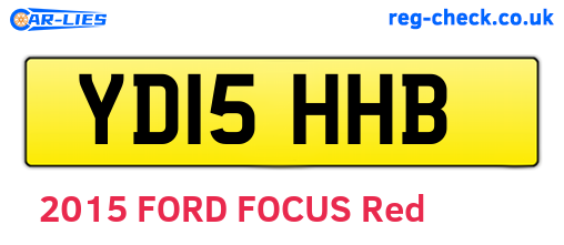 YD15HHB are the vehicle registration plates.