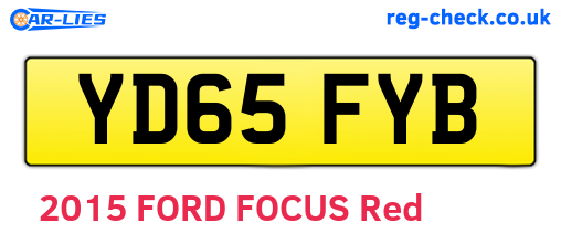 YD65FYB are the vehicle registration plates.