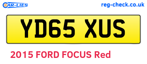 YD65XUS are the vehicle registration plates.