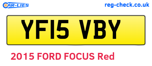 YF15VBY are the vehicle registration plates.