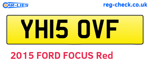 YH15OVF are the vehicle registration plates.