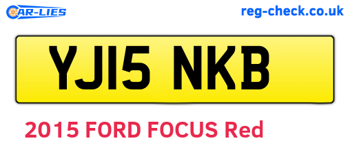 YJ15NKB are the vehicle registration plates.