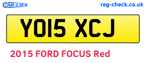 YO15XCJ are the vehicle registration plates.