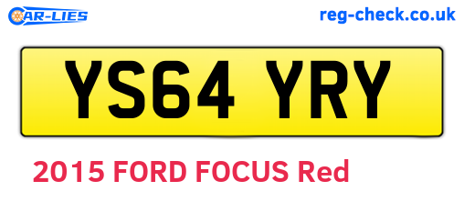 YS64YRY are the vehicle registration plates.
