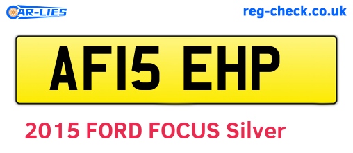 AF15EHP are the vehicle registration plates.