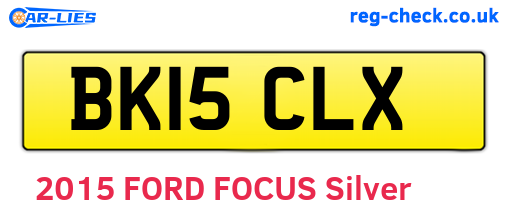 BK15CLX are the vehicle registration plates.