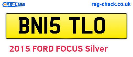 BN15TLO are the vehicle registration plates.