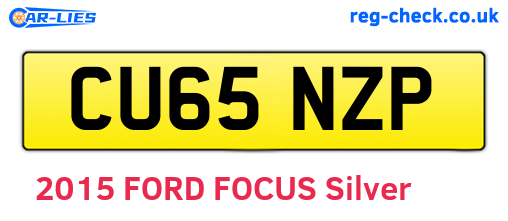 CU65NZP are the vehicle registration plates.