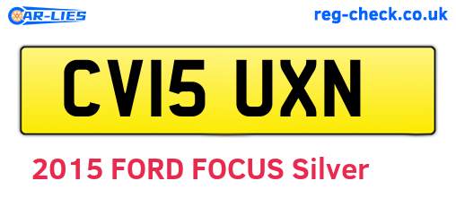 CV15UXN are the vehicle registration plates.