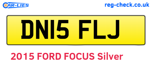 DN15FLJ are the vehicle registration plates.