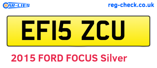 EF15ZCU are the vehicle registration plates.