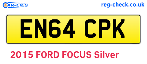 EN64CPK are the vehicle registration plates.