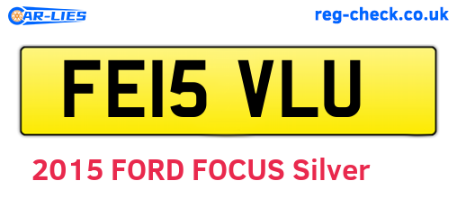 FE15VLU are the vehicle registration plates.