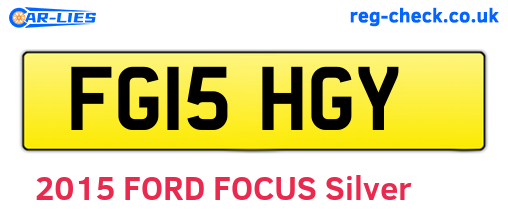 FG15HGY are the vehicle registration plates.