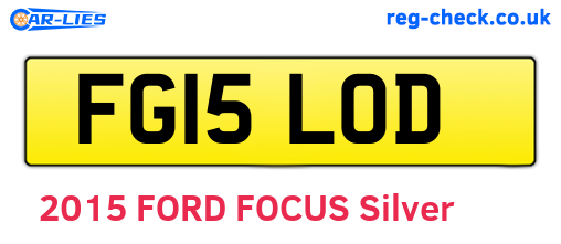 FG15LOD are the vehicle registration plates.
