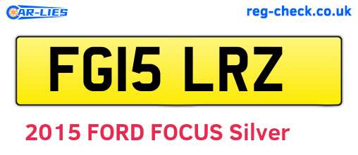 FG15LRZ are the vehicle registration plates.