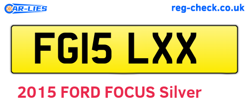FG15LXX are the vehicle registration plates.