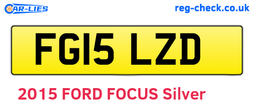 FG15LZD are the vehicle registration plates.